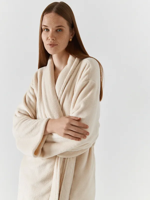 Халат с длинным рукавом, молочный, Letisha, image-6