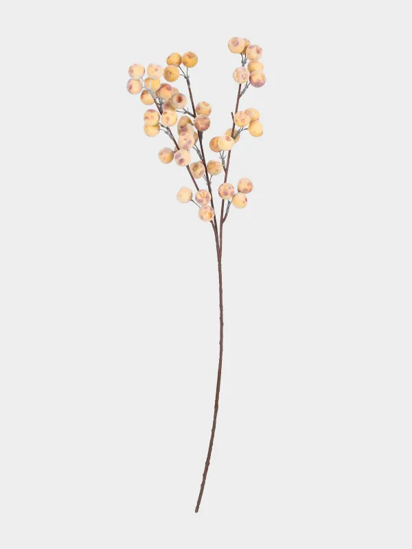 Ветка декоративная, 73 см, пластик/пенопласт, Маленькие яблоки, Fruit decor, image-0