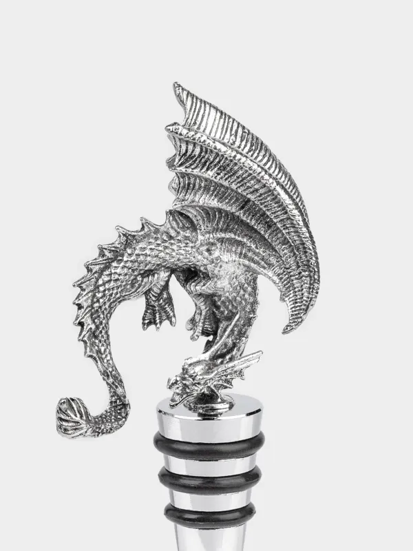 Пробка для винной бутылки, 12 см, металл, Dragon rainira, image-1