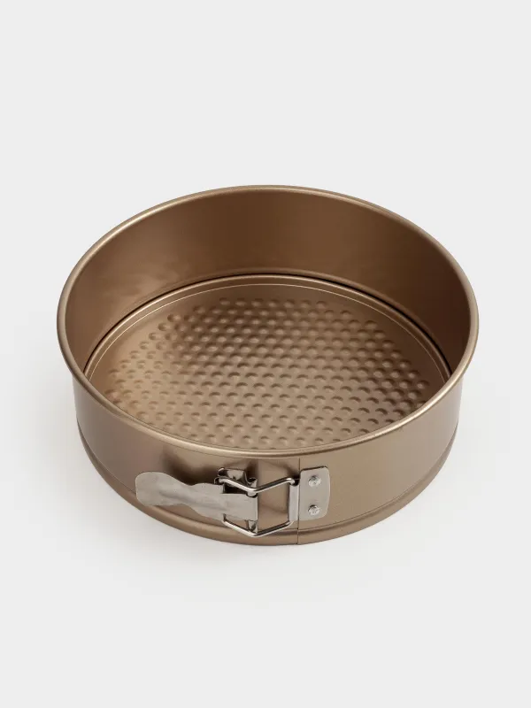 Форма для выпечки, 22 см, разъемная, с покрытием, сталь, медная, Resto clip, image-1