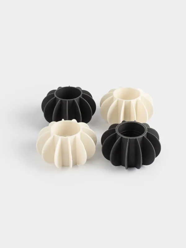 Шарик для стирки, 6 см, 4 шт, резина, белый/серый, Колесо, Washing ball, image-0