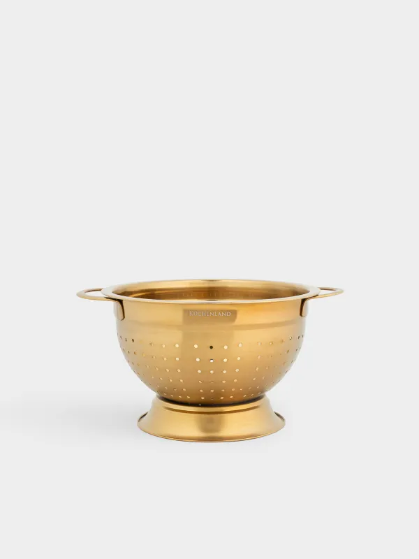 Дуршлаг, 22 см, с ручками, Classic gold, image-0