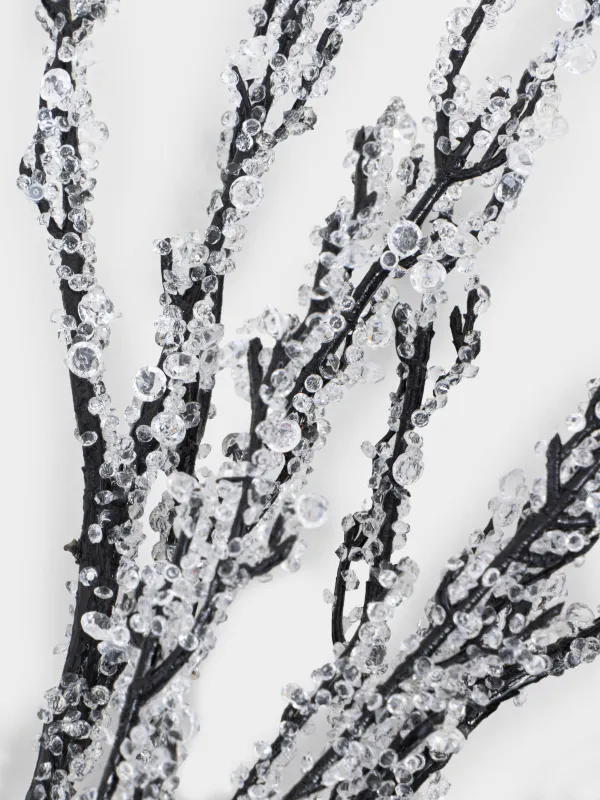 Ветка декоративная, 73 см, пластик/металл, Ледяная ветка, Crystal decor, image-2