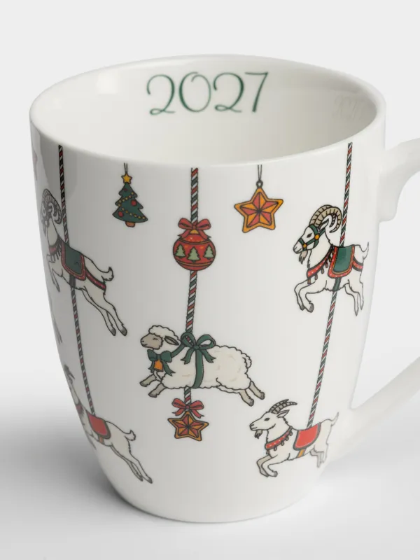 Кружка, 320 мл, Карусель, Christmas lamb, image-2