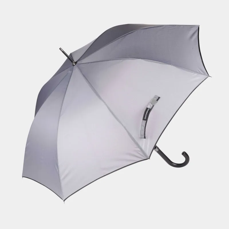 Зонт-трость, 86 см, серый, эпонж, Downpour