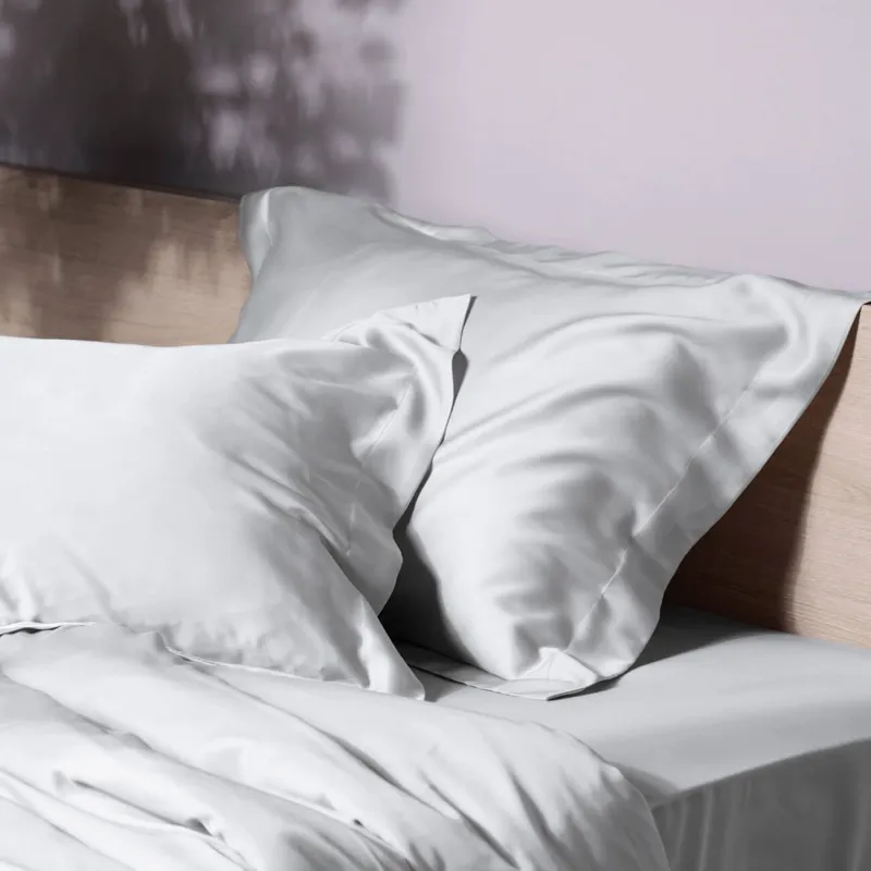 Наволочка, 50х70 см, 2 шт, тенсель 300 ТС, серая, Tencel