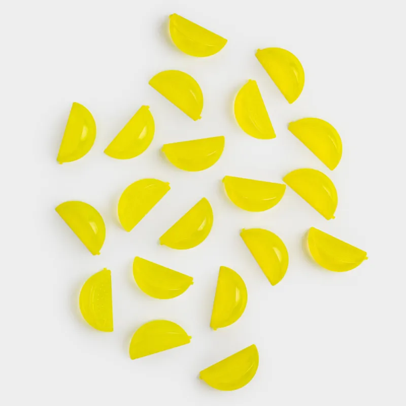 Набор кубиков для охлаждения напитков, 20 шт, пластик, желтый, Лимон, Dolce Vita