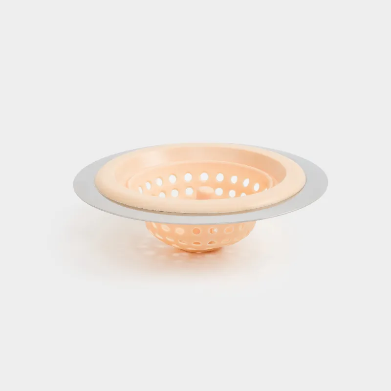 Фильтр для раковины, 11 см, сталь/силикон, бежевый, Keeping