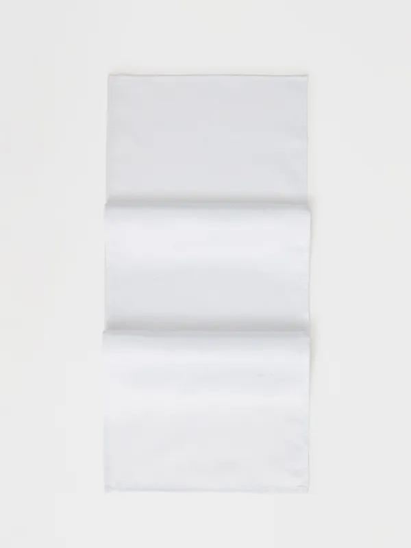 Дорожка настольная, 40х160 см, жаккард, полиэстер, светло-серая, Серебристые звезды, Starlight, image-0