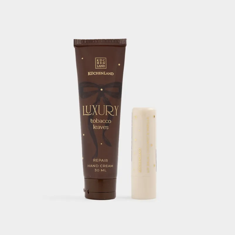 Набор косметический, 2 пр, крем для рук/бальзам для губ, Tobacco leaves, Luxury
