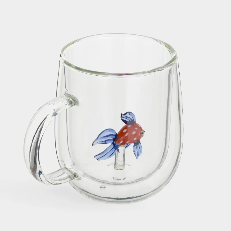 Кружка, 390 мл, стекло Б, Рыбка, Air shape, image-1