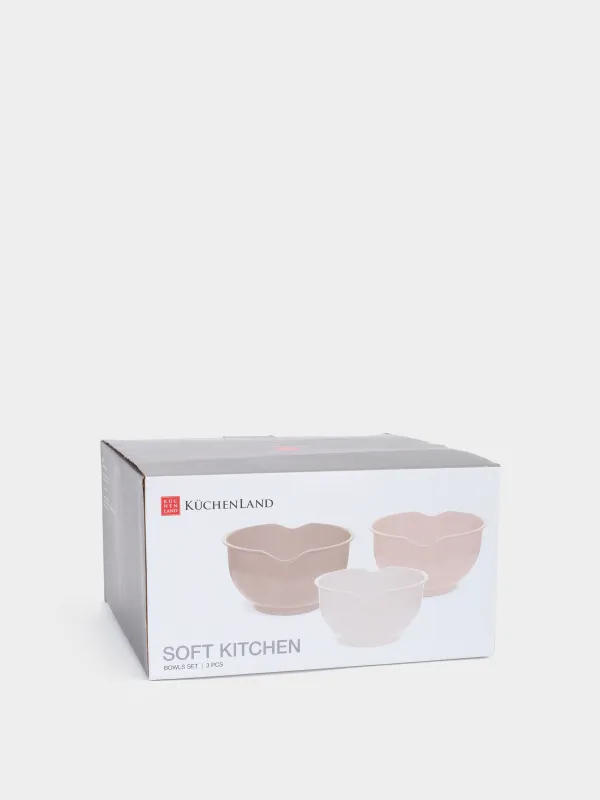 Набор мисок, 3 шт, со сливом, Soft kitchen, image-7