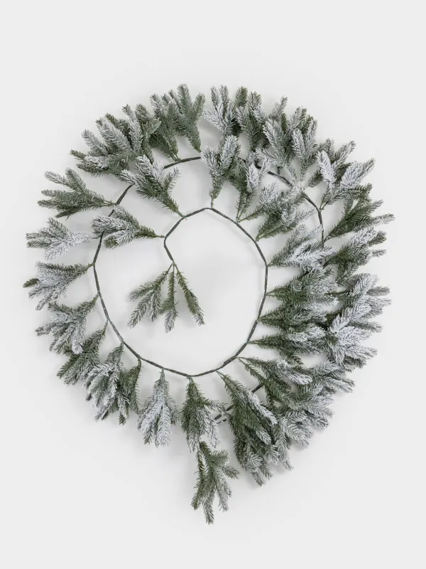 Ветка-гирлянда декоративная, 2, пластик, Snowy decor, image-3