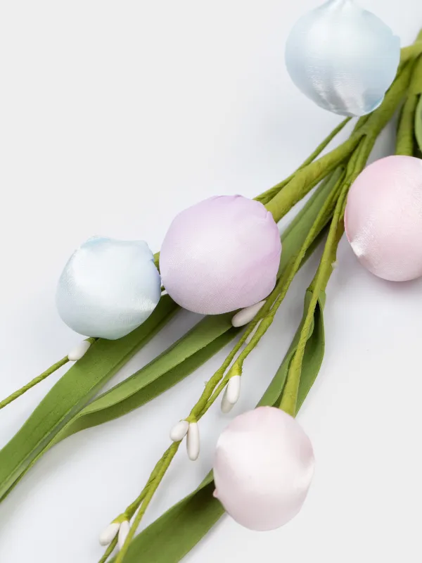 Ветка декоративная, 39 см, пенопласт/полиэстер, Пасхальные яйца, Flora Easter decor, image-1