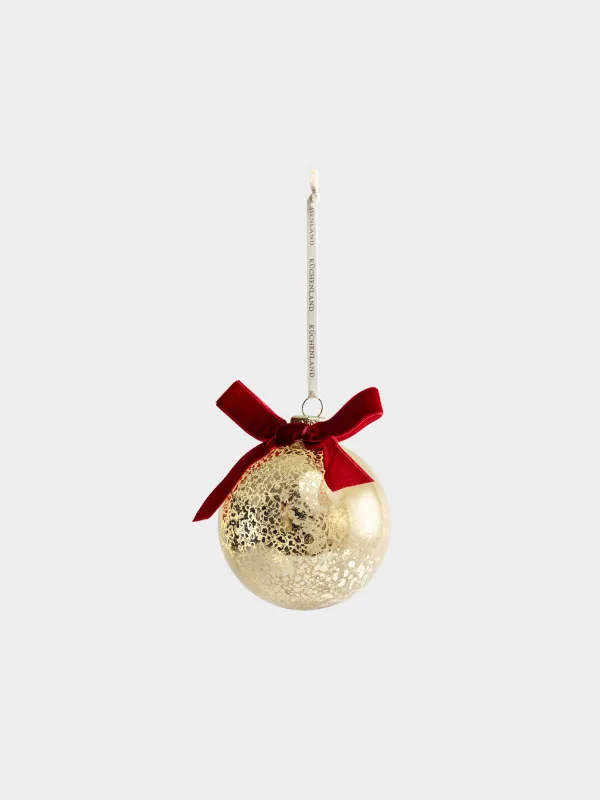 Игрушка елочная, 8 см, Шар с бантом, Ball christmas, image-0