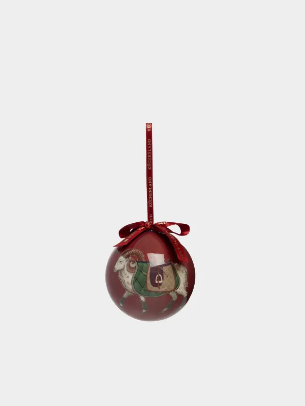 Игрушка елочная, 7 см, Шар, Баран, Ball print, image-0
