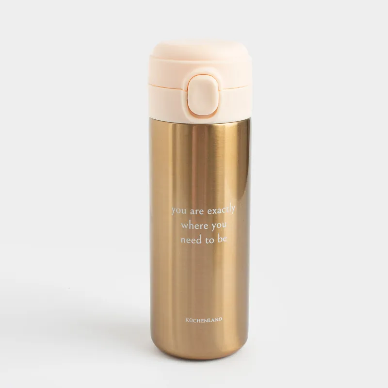 Термокружка, 400 мл, сталь, золотистая, Classic gold, image-0