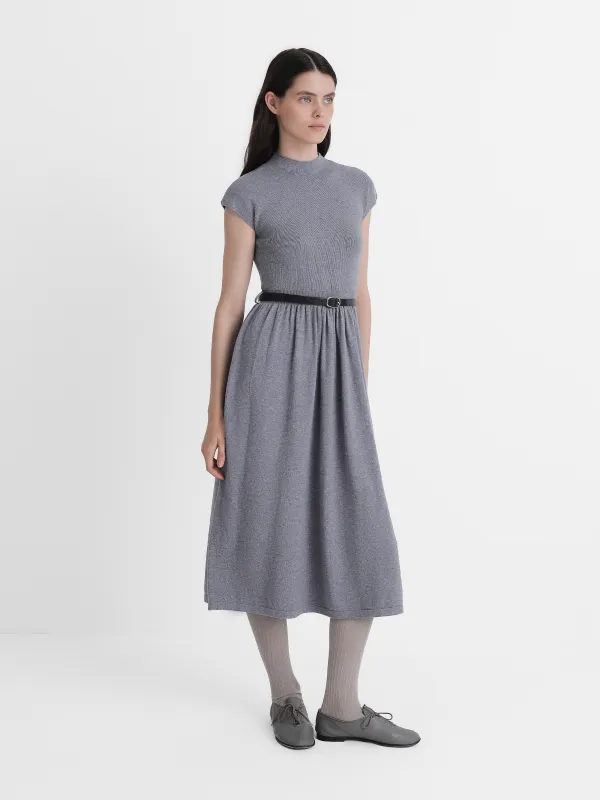 Платье c коротким рукавом, с ремнем, Erkilia, image-2