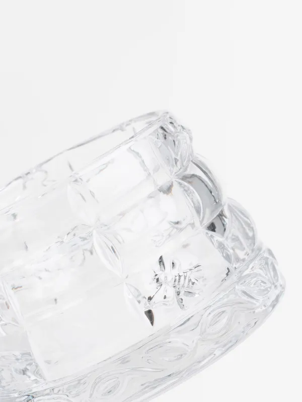 Банка для меда, 290 мл, с ложкой, стекло Р/дерево, Узоры, Honey, image-5