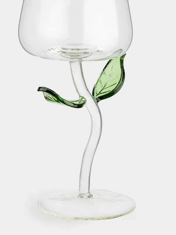 Бокал для вина, Зеленые листья, Shape, image-3