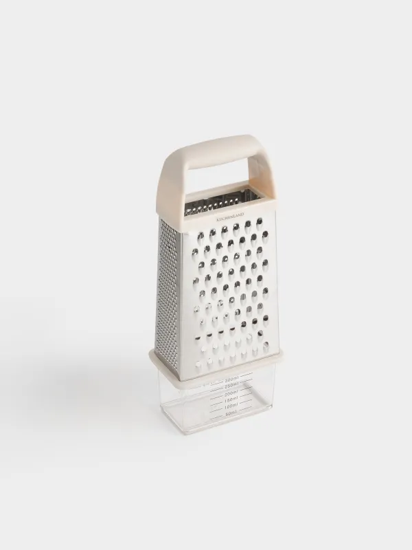 Терка, 25 см, четырехгранная, сталь/пластик, бежевая, Soft kitchen, image-3