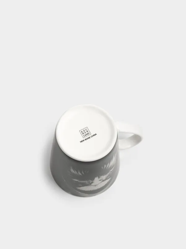 Кружка, 420 мл, фарфор N, белая, Орел, Brutal style, image-4