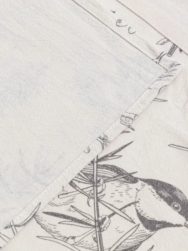 Фартук, 65х80 см, хлопок, серо-бежевый, Снегири на ветках, Bullfinchs, image-4