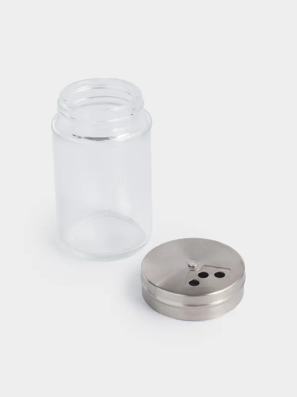 Емкость для специй, 8 см, крупные/мелкие отверстия, стекло/сталь, Classic-light, image-4