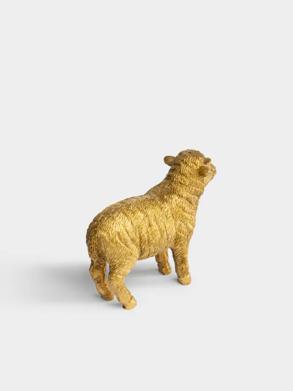Статуэтка, 11x8 см, Ягненок, Sheep gold, image-2