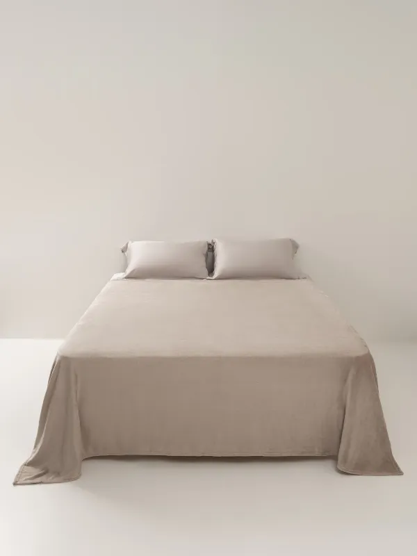 Покрывало, 220х240 см, фланель, песочное, Flannel, image-5