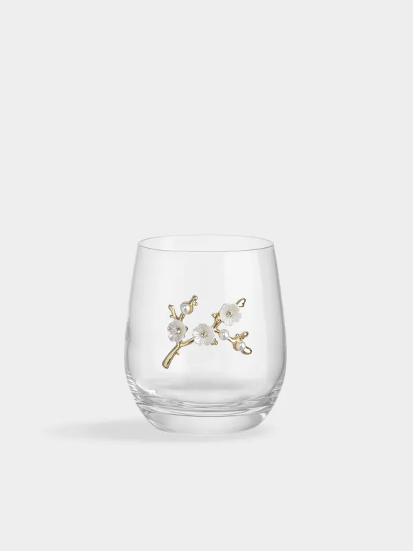 Стакан, 10 см, 340 мл, 2 шт, стекло/металл, Цветы, Lux elements, image-1