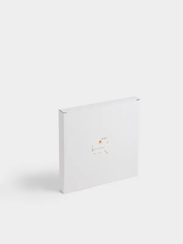 Блюдо, 23 см, керамика D, молочное, Нежные цветы, El flora, image-5