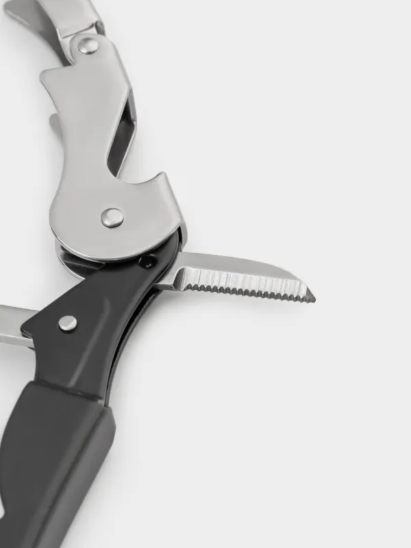 Нож официанта, 12 см, сталь/пластик, черный, Bar, image-5