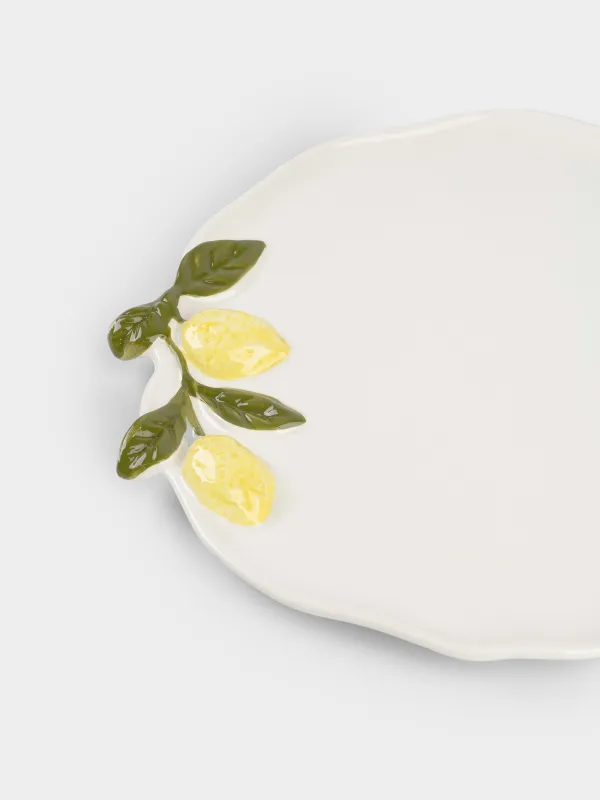 Блюдо, 24 см, керамика D, молочное, Лимоны, Sicily, image-3