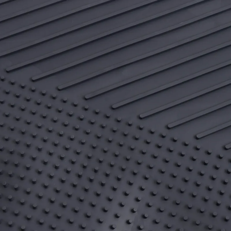 Коврик для сушки посуды, 36х28 см, резина, серый, Keeping, image-2