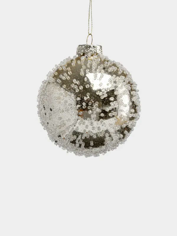 Игрушка елочная, 8 см, с блестками, Шар, Ball sparkle, image-1
