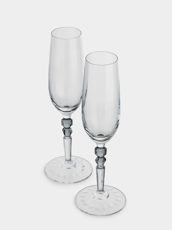 Бокал для шампанского, 220 мл, 2 шт, кристальное стекло, Perama, image-2