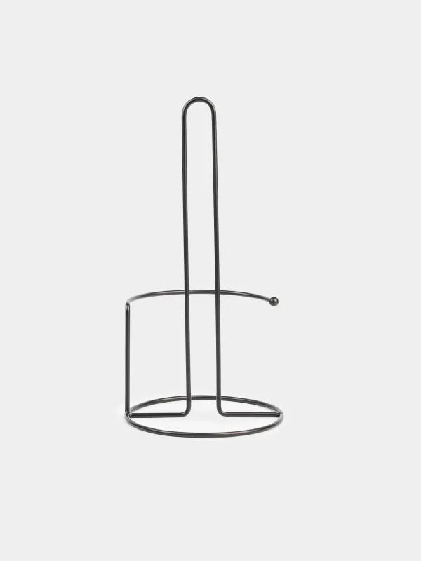 Держатель для бумажных полотенец, 30 см, металл, черный, Twist black, image-0