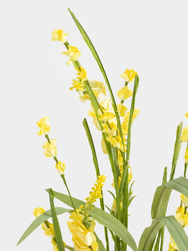 Ветка декоративная, 86 см, пластик/полиэстер, Желтый люпин, Flower garden, image-2