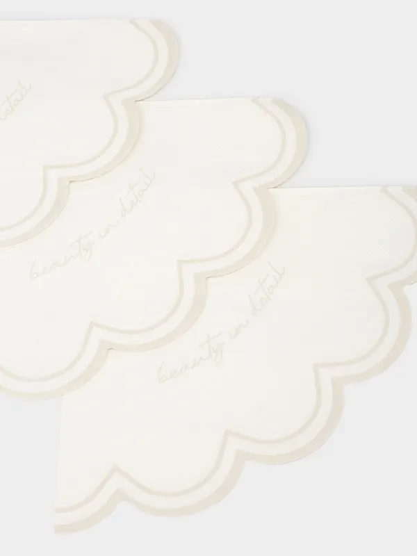 Салфетки бумажные, 33 см, 20 шт, Волнистые края, Font, image-1