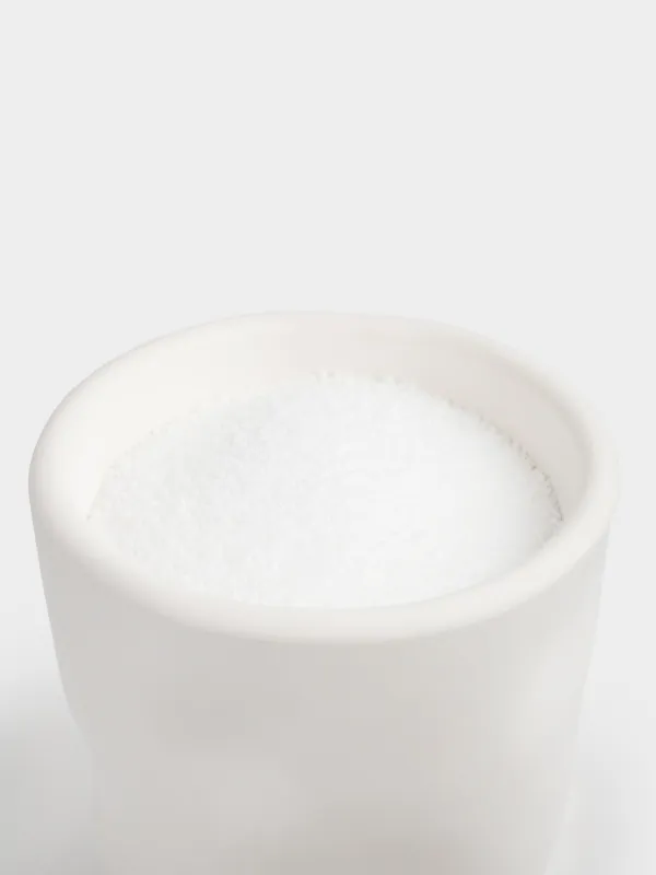 Свеча, 9 см, гипс, насыпная, в подсвечнике, бежевая, Мятый эффект, Crumple, image-2