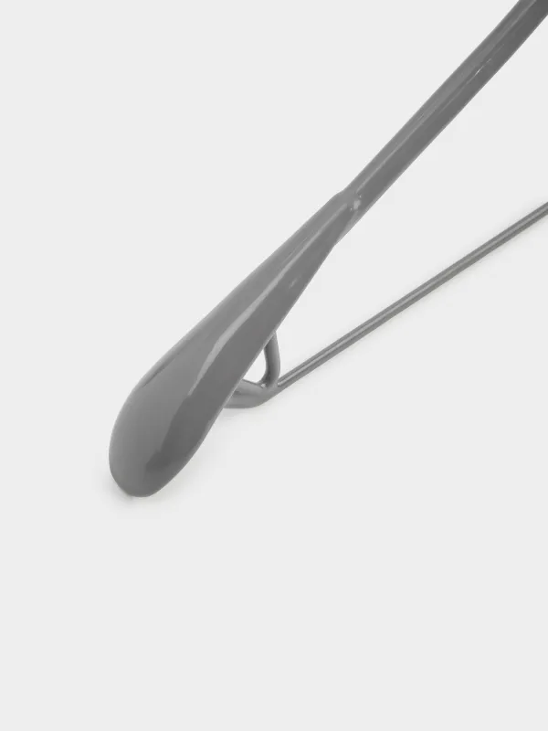 Вешалка-плечики, 44 см, с подплечником, с петлями для брюк/юбок, металл с покрытием, серая, Colorful house, image-4