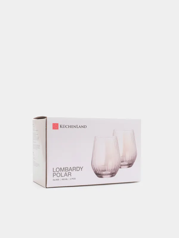 Стакан, 450 мл, 2 шт, с перламутром, Lombardy R polar, image-3