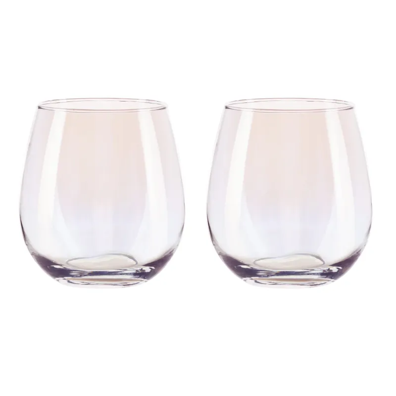 Стакан, 10 см, 460 мл, 2 шт, стекло, перламутр, Floyd polar