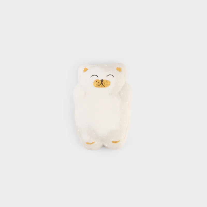 Бомбочка для ванны, 100 гр, бежевая, Молочный шоколад, Котик, Cat