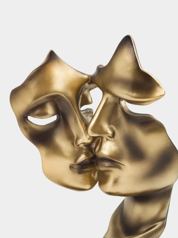 Статуэтка, 27 см, полирезин, золотисто-черная, Поцелуй, Baise, image-5