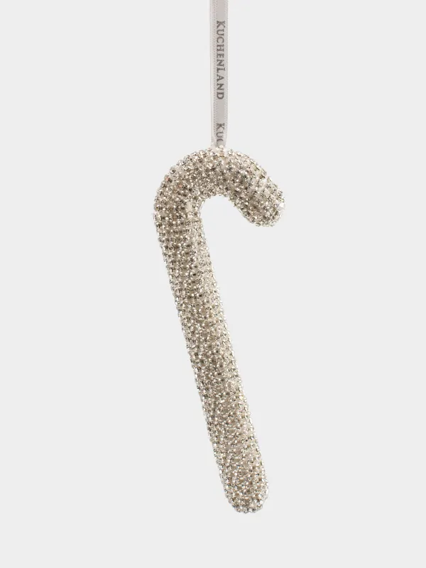 Игрушка елочная, 20 см, акрил/металл, шампань, Трость, Figure sparkle, image-0