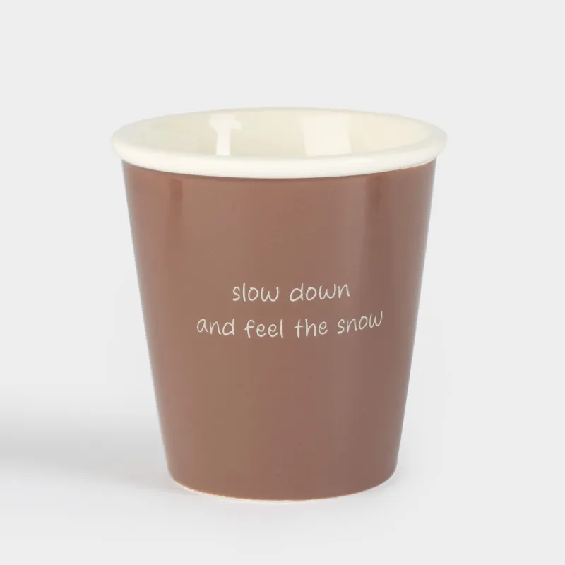 Стакан, 9 см, 320 мл, фарфор P, коричневый, Magic moments