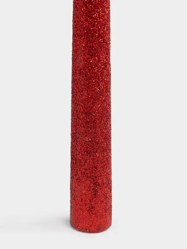 Свеча, 25 см, тонкая, с блестками, Sparkly candle, image-2