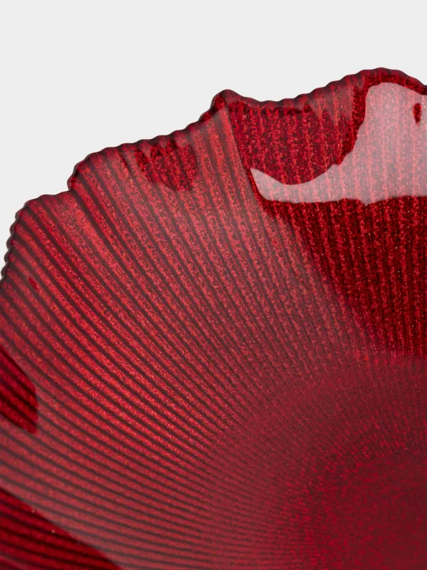 Блюдо глубокое, 20х5 см, стекло, Ribby color, image-4